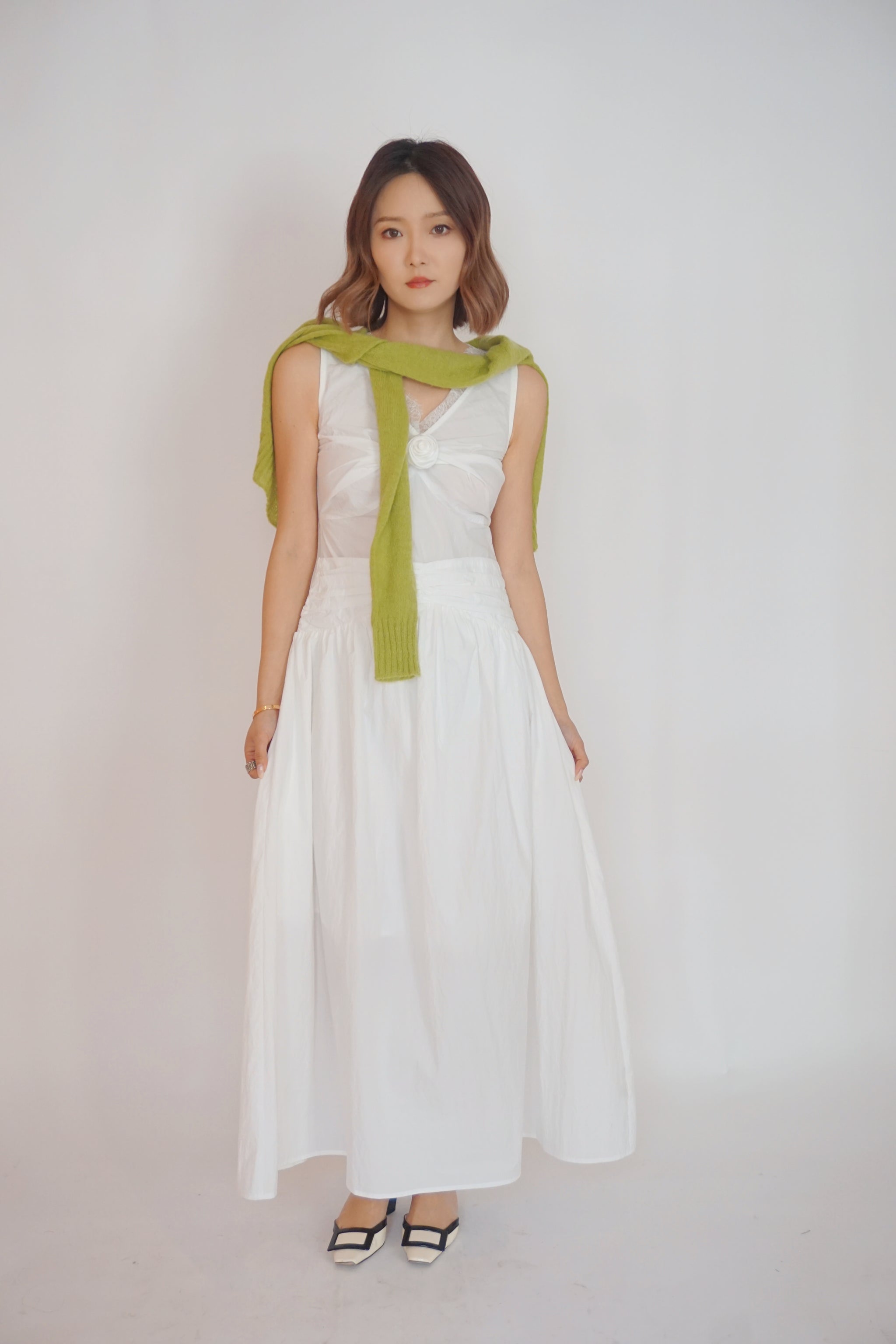 White Lace back Dress – mina Amsterdam