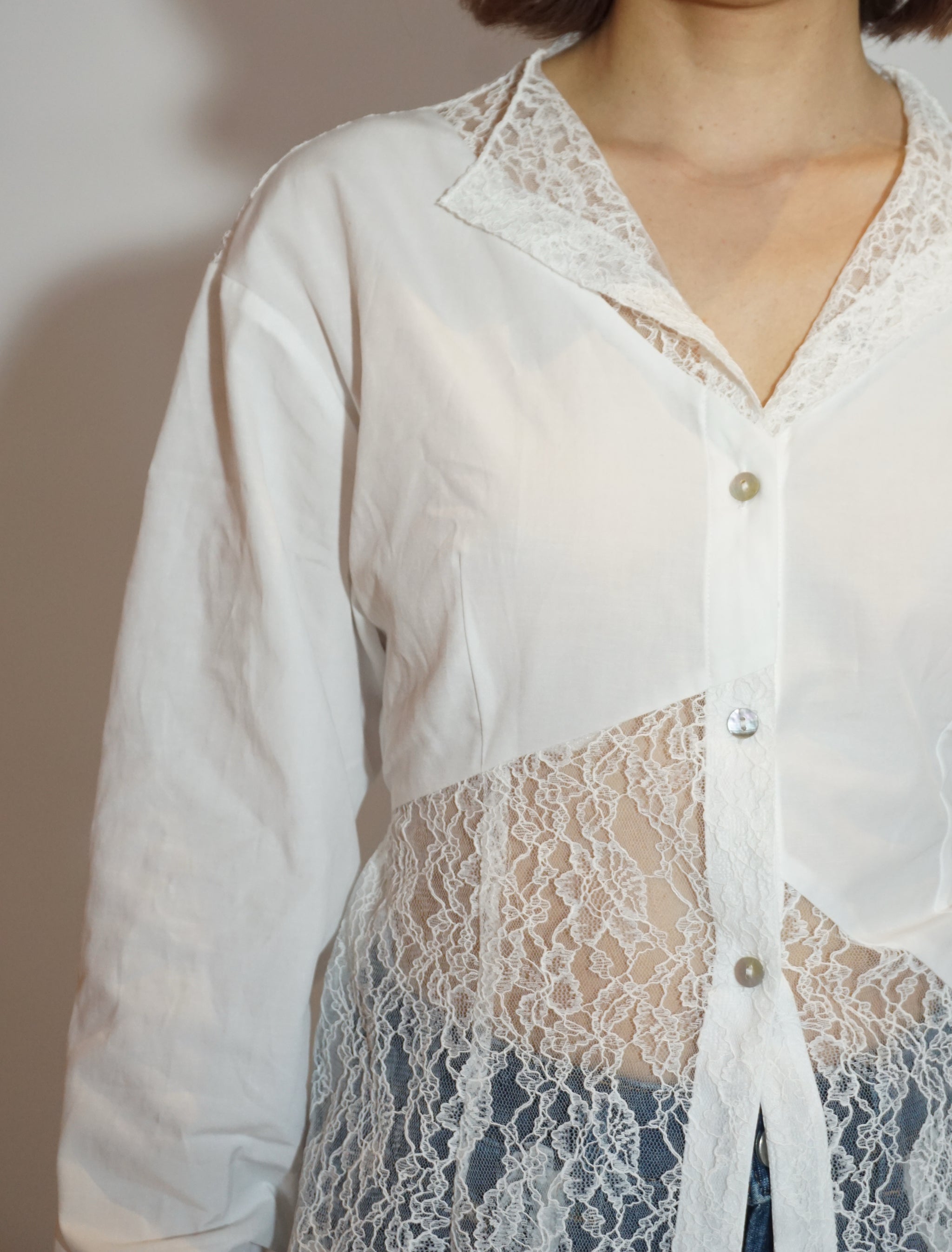 White Muse Lace Shirt – mina Amsterdam